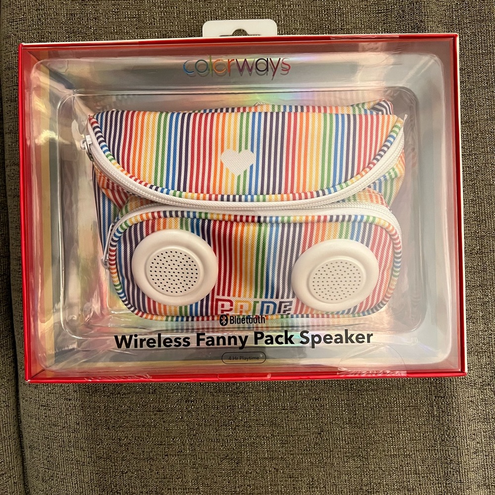 Colorways PRIDE wireless fanny pack speaker NIB!
